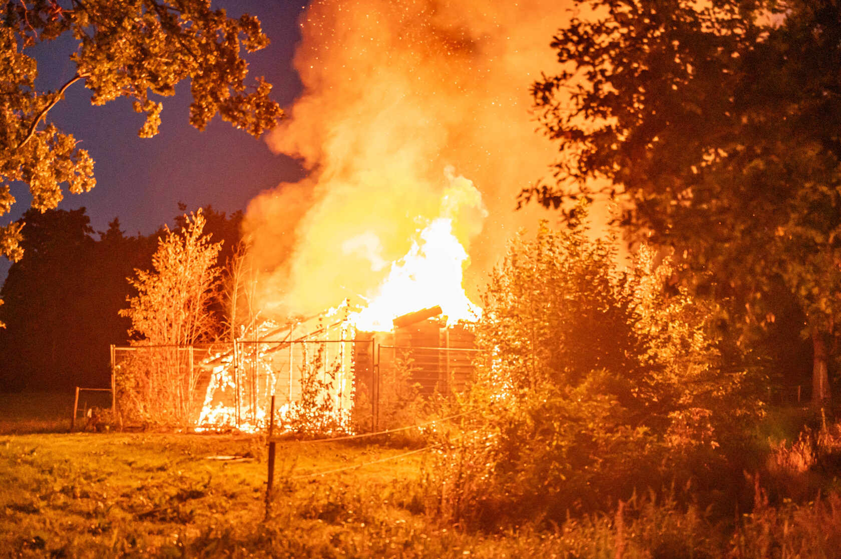 Hulpdiensten bij het incident