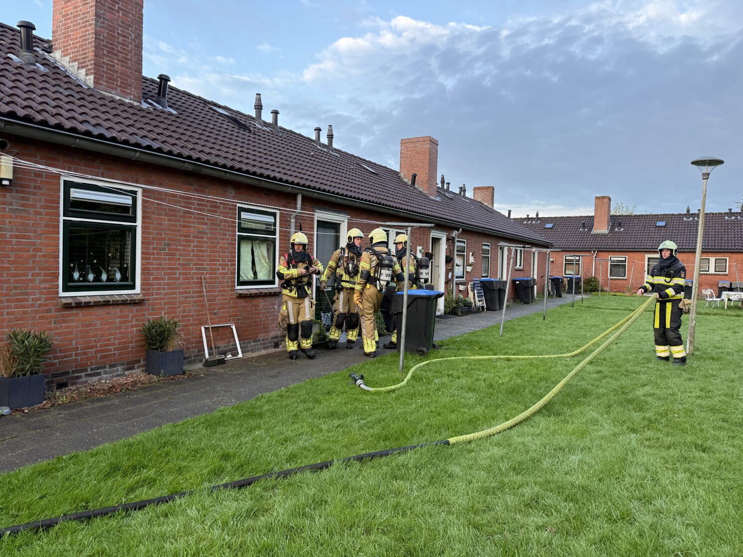 Hulpdiensten bij het incident