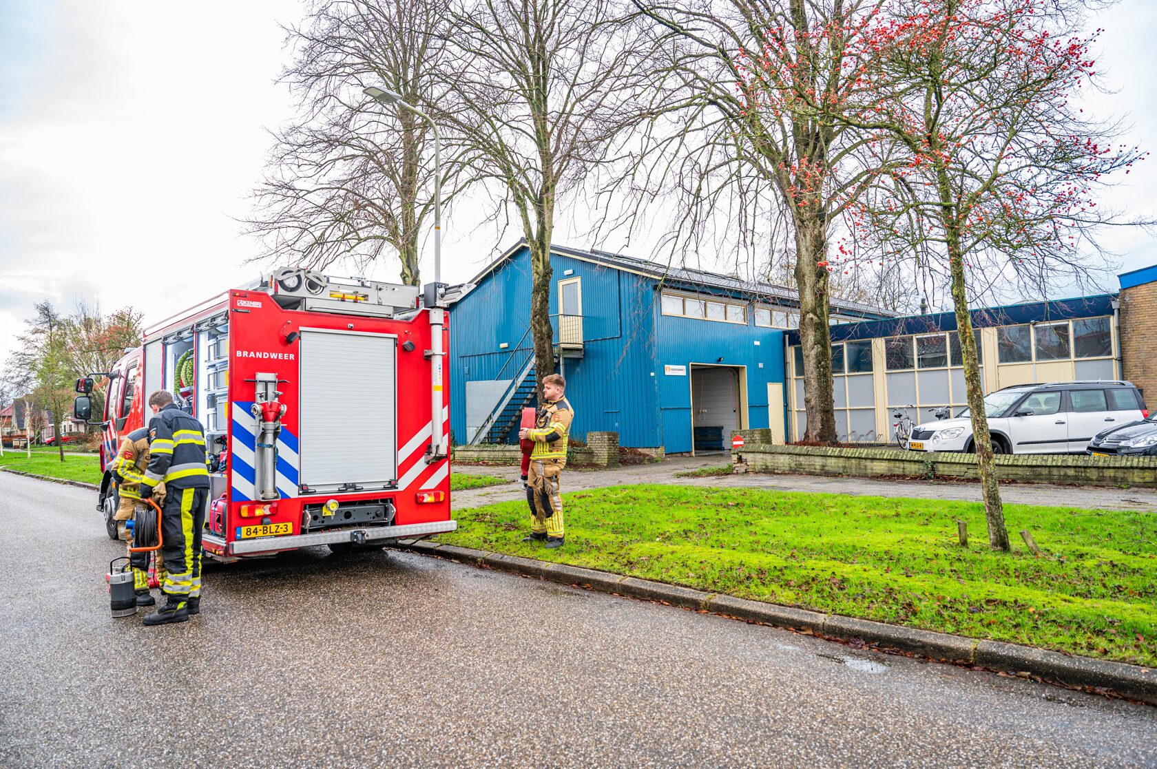 Hulpdiensten bij het incident