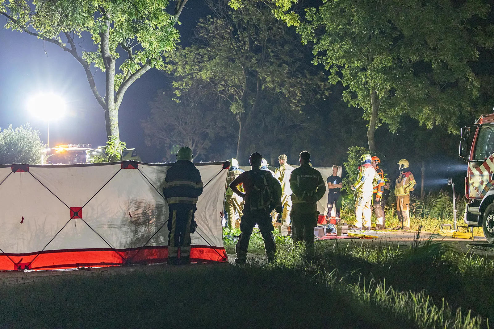 Ongeval wegvervoer op de Willem Loreweg in Kollum