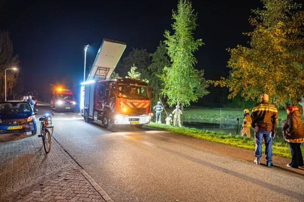 Melding voertuig te water Kollum 15-10-2024